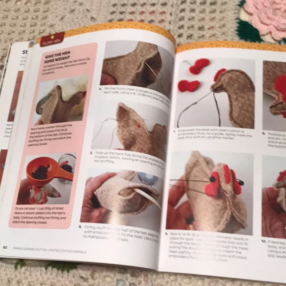 Button-Jointed Stuffed Animals Book - Picture 4 of 8